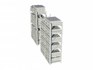 warehouse racking 3D-Modell