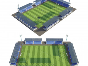 soccer football field 3D Model