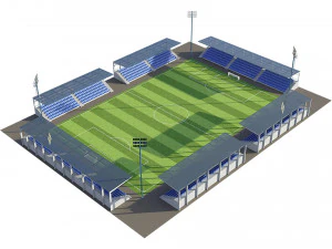 soccer football field 3D Model