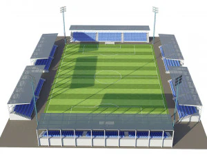 soccer football field 3D Model