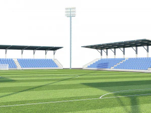 soccer football field 3D Model