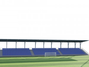 soccer football field Modello 3D