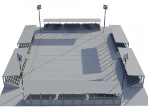 soccer football field 3D Model