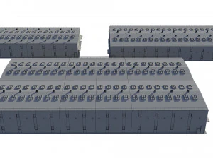 industrial buildings model pack 3D Model