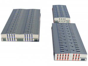 industrial buildings model pack 3D Model