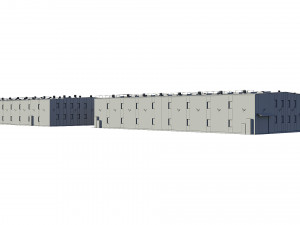 industrial buildings model pack 3D Model