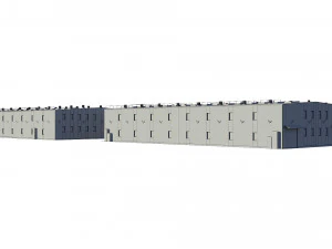 industrial buildings model pack 3D Model