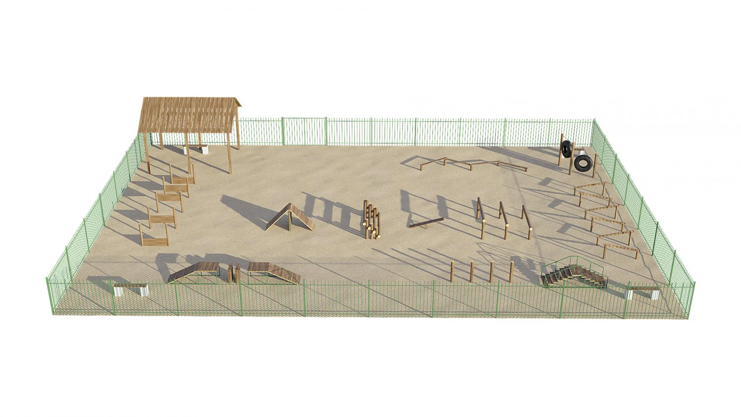 dog playground 3D Model .c4d .max .obj .3ds .fbx .stl .blend