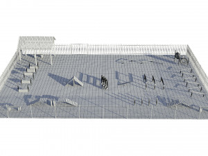 dog playground Modello 3D