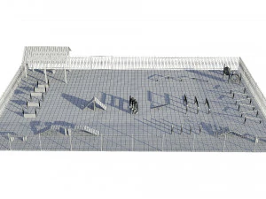 dog playground 3D Model