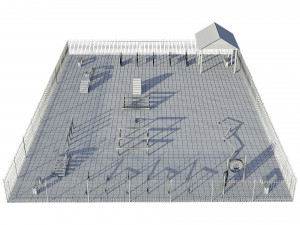 dog playground Modello 3D
