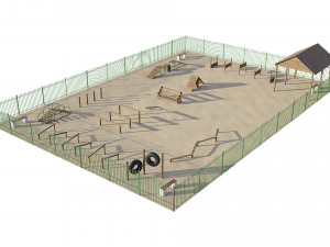 dog playground Modello 3D