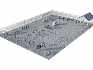 dog playground Modello 3D