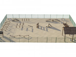 dog playground Modello 3D