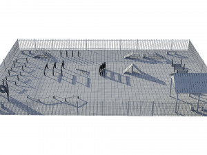 dog playground Modello 3D