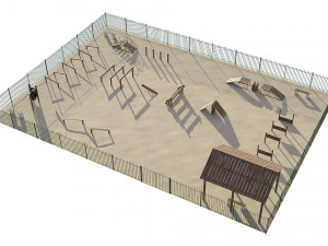 dog playground Modello 3D