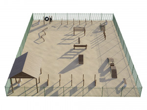 dog playground Modello 3D