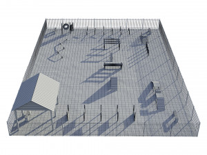 dog playground Modello 3D