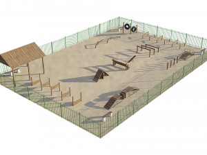 dog playground Modello 3D