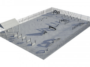dog playground Modello 3D
