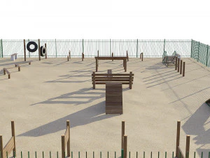 dog playground 3D Model