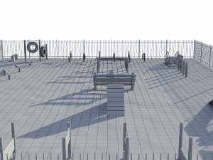 dog playground Modello 3D