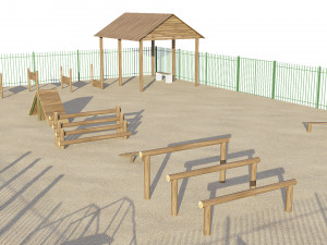 dog playground Modello 3D