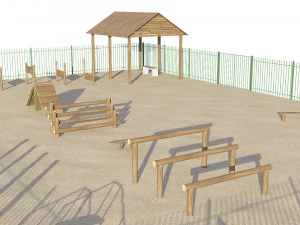 dog playground 3D Model
