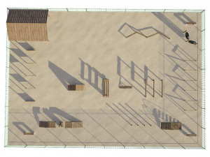 dog playground Modello 3D
