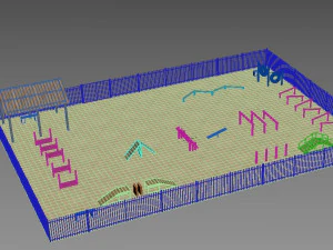 dog playground 3D Model