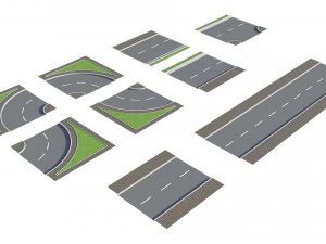 ativo de construtor de estradas Modelo 3D