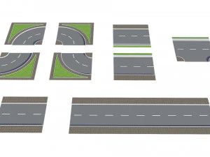 ativo de construtor de estradas Modelo 3D