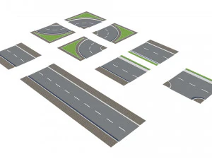 ativo de construtor de estradas Modelo 3D