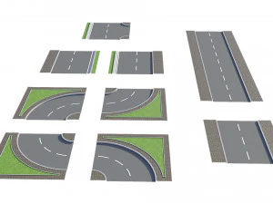 ativo de construtor de estradas Modelo 3D