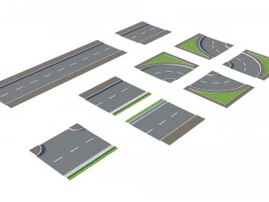 ativo de construtor de estradas Modelo 3D