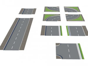 ativo de construtor de estradas Modelo 3D