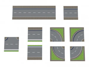 ativo de construtor de estradas Modelo 3D