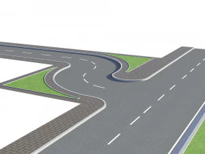 ativo de construtor de estradas Modelo 3D