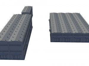 industrial buildings model pack 3D Model