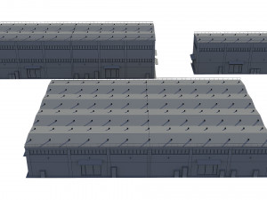 industrial buildings model pack 3D Model