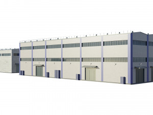 industrial buildings model pack 3D Model
