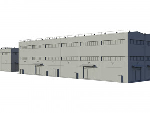 industrial buildings model pack 3D Model