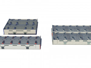 industrial buildings model pack 3D Model
