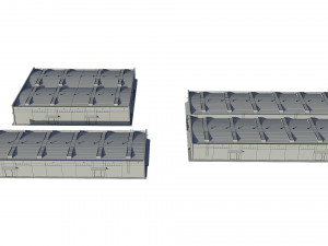industrial buildings model pack 3D Model