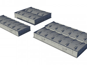 industrial buildings model pack 3D Model