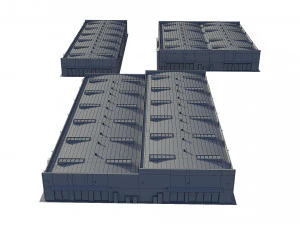 industrial buildings model pack 3D Model