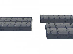 industrial buildings model pack 3D Model
