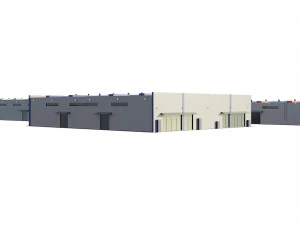 industrial buildings model pack 3D Model