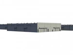 industrial buildings model pack 3D Model
