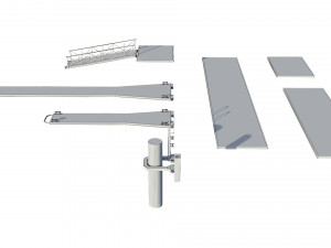 marina for boats 3D मॉडल
